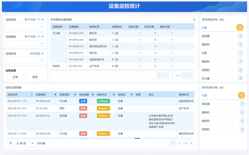 苏州.某制造业设备管理系统